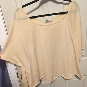 ZARA knit yellow top